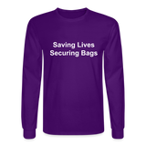 Men's Long Sleeve T-Shirt - purple
