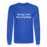 Men's Long Sleeve T-Shirt - royal blue