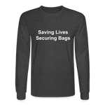 Men's Long Sleeve T-Shirt - heather black