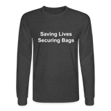 Men's Long Sleeve T-Shirt - heather black