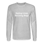 Men's Long Sleeve T-Shirt - heather gray