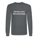 Men's Long Sleeve T-Shirt - charcoal
