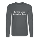 Men's Long Sleeve T-Shirt - charcoal