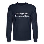 Men's Long Sleeve T-Shirt - navy