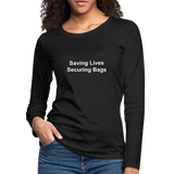 Women's Premium Long Sleeve T-Shirt - black