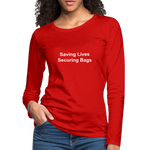 Women's Premium Long Sleeve T-Shirt - red