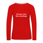 Women's Premium Long Sleeve T-Shirt - red