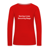 Women's Premium Long Sleeve T-Shirt - red