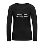 Women's Premium Long Sleeve T-Shirt - charcoal grey