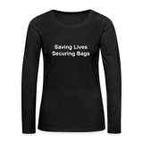 Women's Premium Long Sleeve T-Shirt - charcoal grey