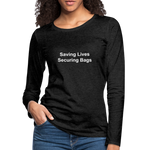 Women's Premium Long Sleeve T-Shirt - charcoal grey