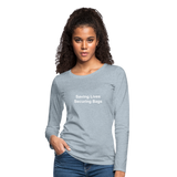 Women's Premium Long Sleeve T-Shirt - heather ice blue