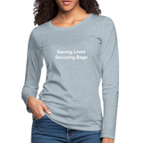 Women's Premium Long Sleeve T-Shirt - heather ice blue