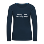 Women's Premium Long Sleeve T-Shirt - deep navy