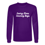 Men's Long Sleeve T-Shirt - purple