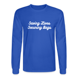 Men's Long Sleeve T-Shirt - royal blue