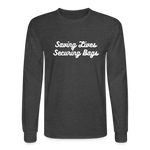 Men's Long Sleeve T-Shirt - heather black