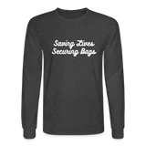 Men's Long Sleeve T-Shirt - heather black