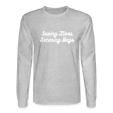 Men's Long Sleeve T-Shirt - heather gray