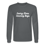 Men's Long Sleeve T-Shirt - charcoal