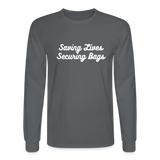 Men's Long Sleeve T-Shirt - charcoal