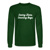Men's Long Sleeve T-Shirt - forest green