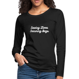 Women's Premium Long Sleeve T-Shirt - black
