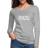 Women's Premium Long Sleeve T-Shirt - heather gray