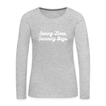 Women's Premium Long Sleeve T-Shirt - heather gray