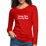 Women's Premium Long Sleeve T-Shirt - red