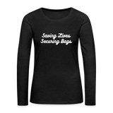 Women's Premium Long Sleeve T-Shirt - charcoal grey