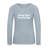 Women's Premium Long Sleeve T-Shirt - heather ice blue